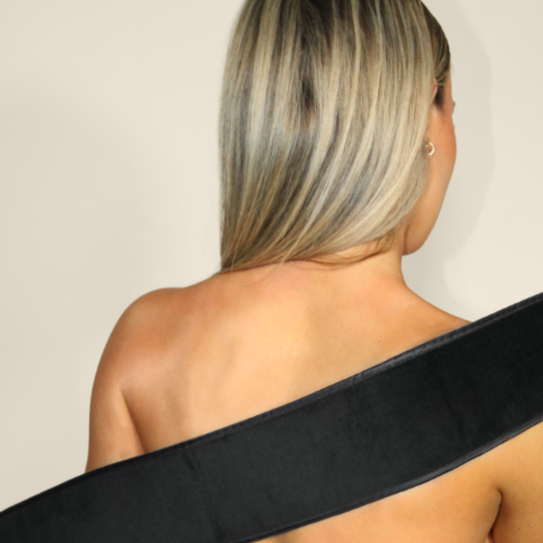 velvet back tanner, tanning mitt for back.. double lined back tanner.