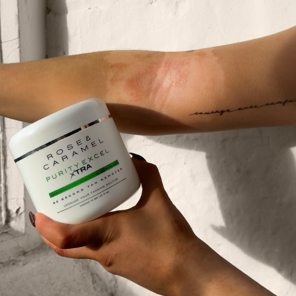 tan remover sensitive skin, self tan remover, fake tan eraser, purity tan remover. tan remover 60 seconds