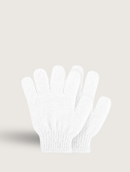 White puffy outlet gloves