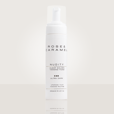 clear tanning foam, transfer free tan, self tanning foam, fake tan, golden tan, golden fake tan.
